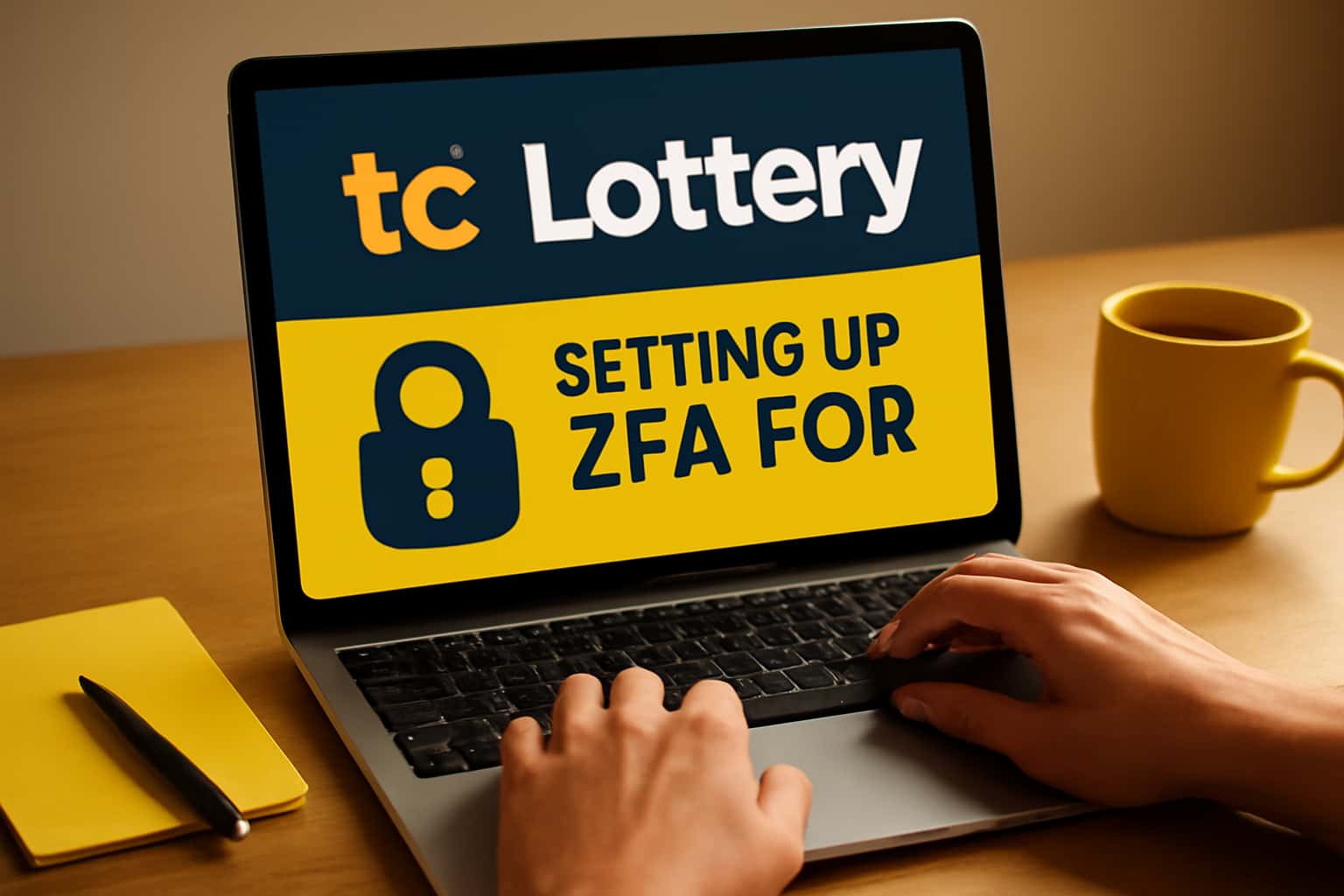 Informational scene on Setting Up 2FA for Tc Lottery.