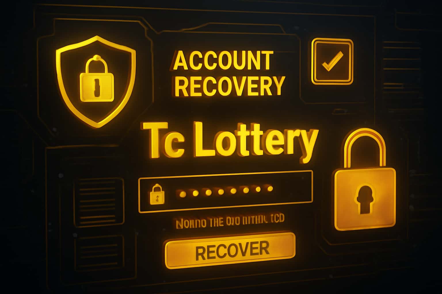 A digital secure environment illustrating Account Recovery for Tc Lottery.