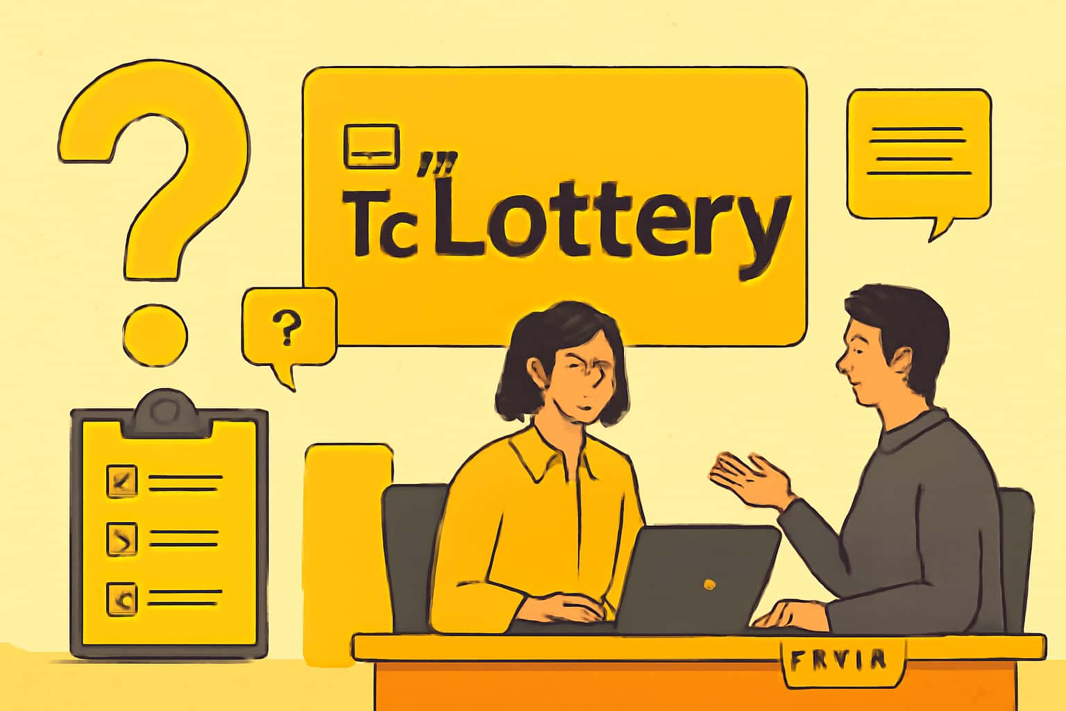 High-quality informational image depicting Tc Lottery Help resources.