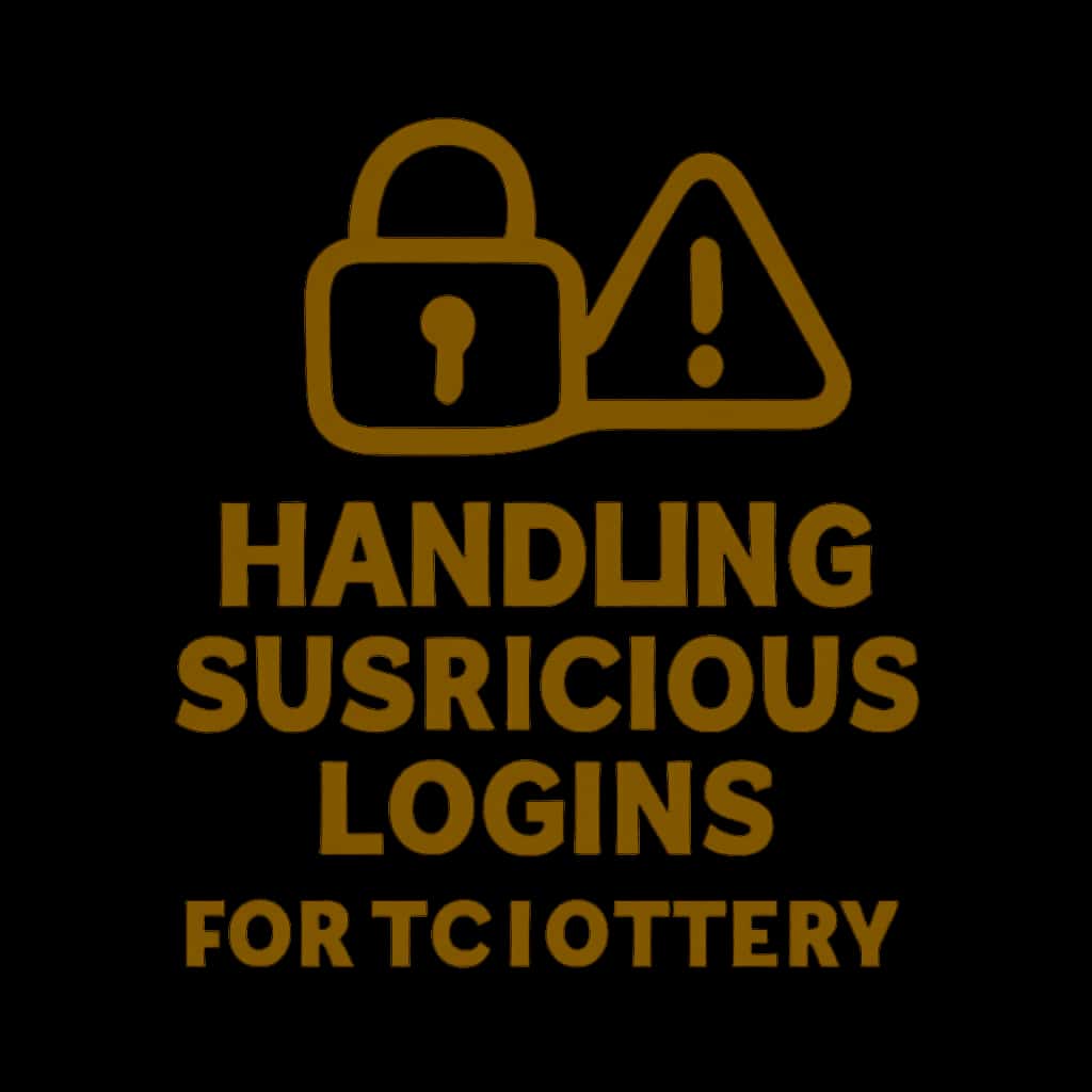 Icon representing handling suspicious logins for Tc Lottery