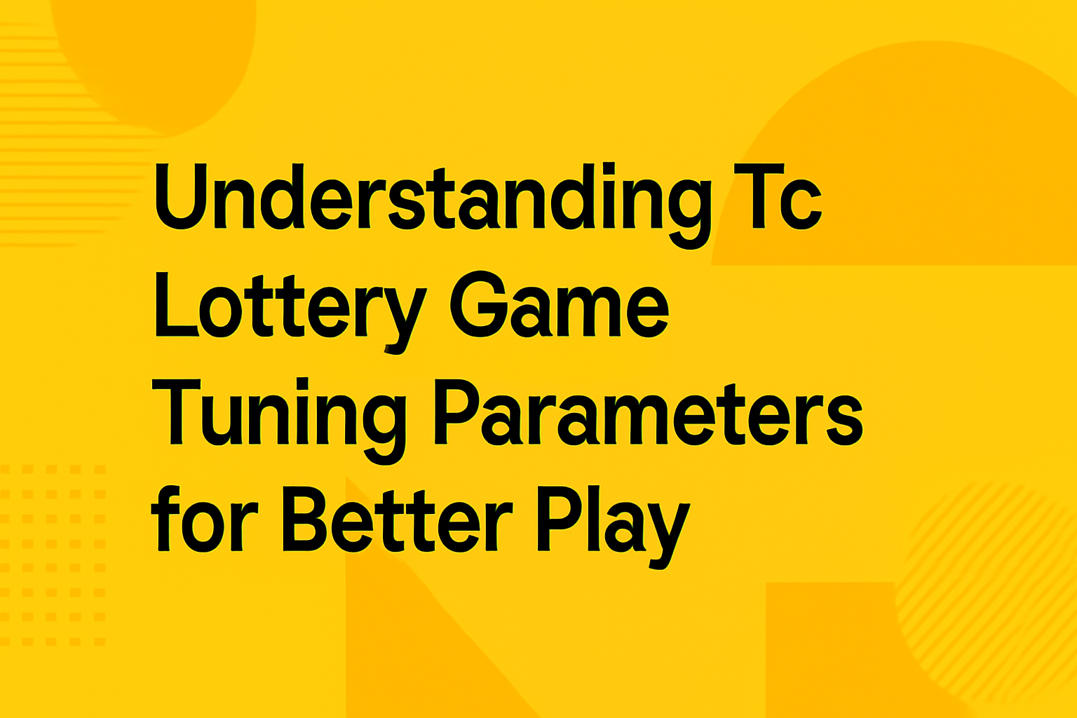 Informational scene illustrating the Tc Lottery Reset process.